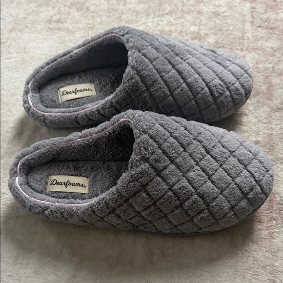 Dearfoams Women's Leslie Washable Memory Foam Terry Clog With Wide Widths 9-10 - Picture 3 of 6